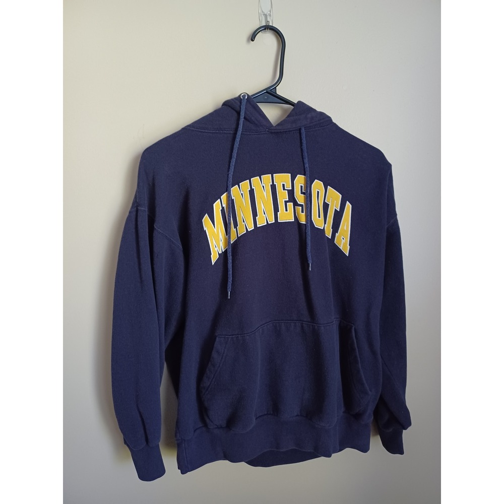 Women's Size L Blue Minnesota Authentic Life Apparel Pullover Hoodie Sweatshirt